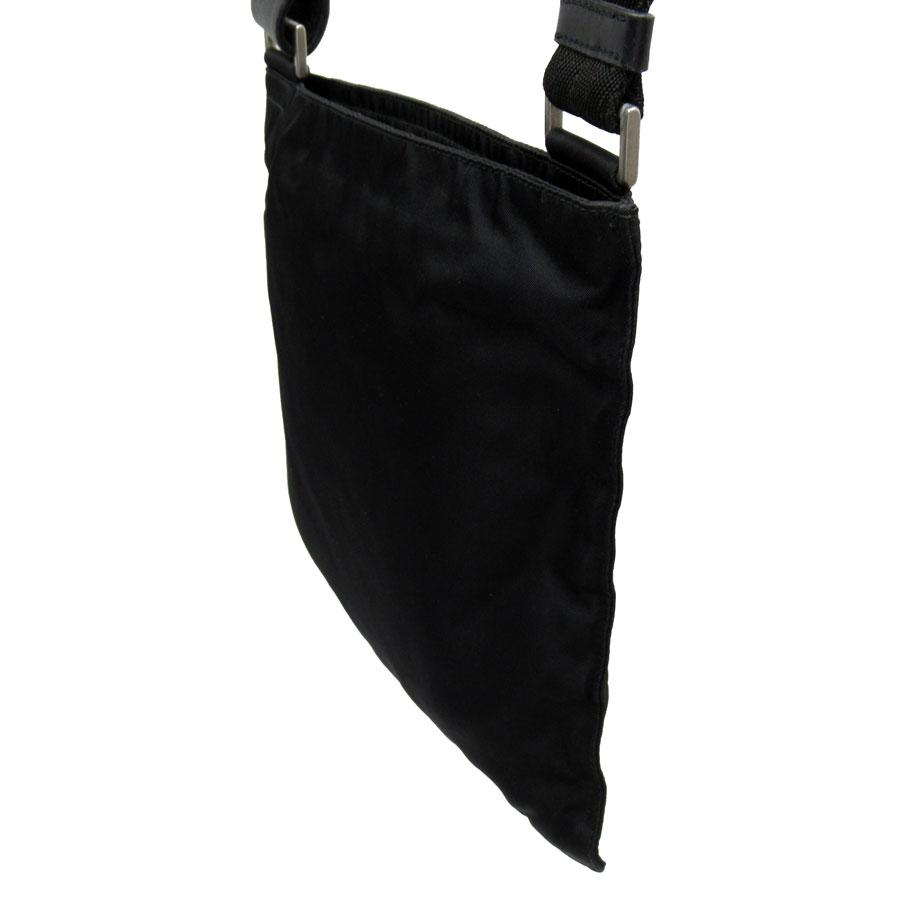 PRADA プラダ 斜め掛けショルダーバッグ ナイロン ブラック : ブランド