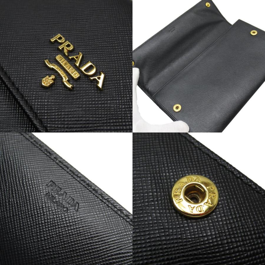 PRADA（プラダ） オーガナイザー クラッチバッグ レザー ブラック