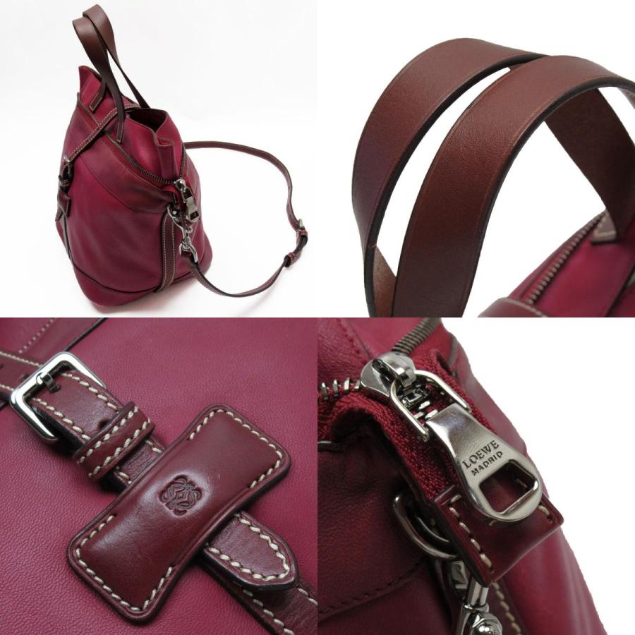 ロエベ LOEWE ハンドバッグ ショルダーバッグ アナグラム レザー 