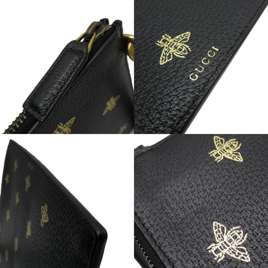 GUCCI（グッチ） クラッチバッグ レザー ブラック/ゴールド : ブランド