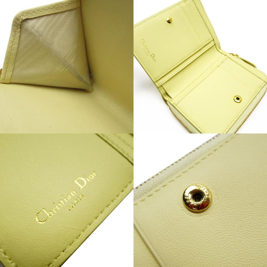 クリスチャンディオール Christian Dior 二つ折り財布 カナージュ