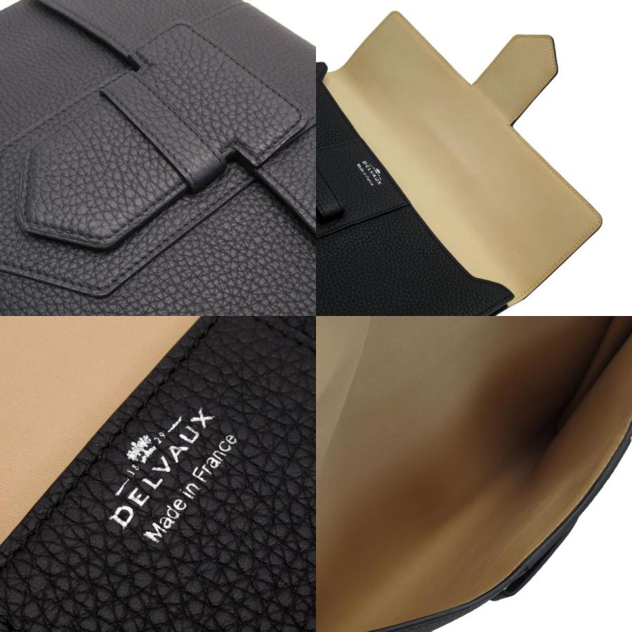 DELVAUX デルヴォー クラッチバッグ プレッセ A5 レザー ブラック