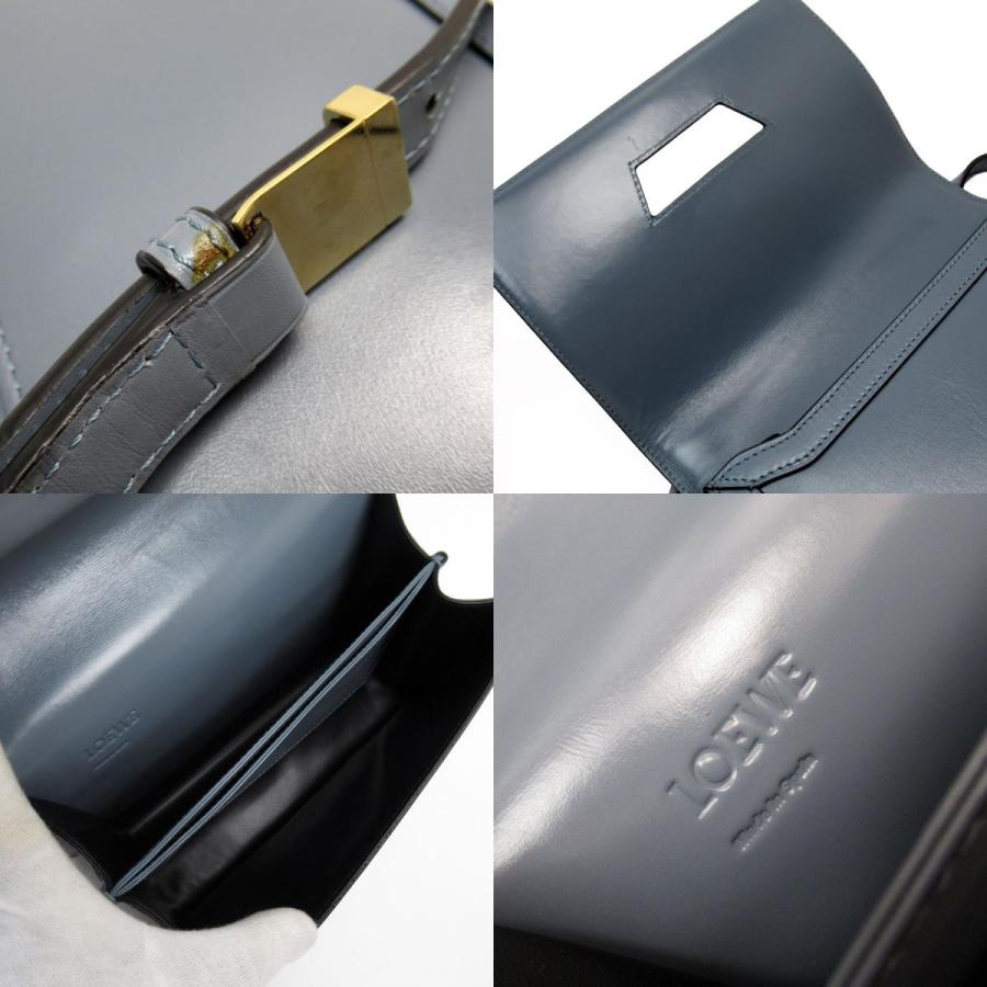 LOEWE ロエベ ショルダーバッグ バルセロナ レザー ダークブルー  