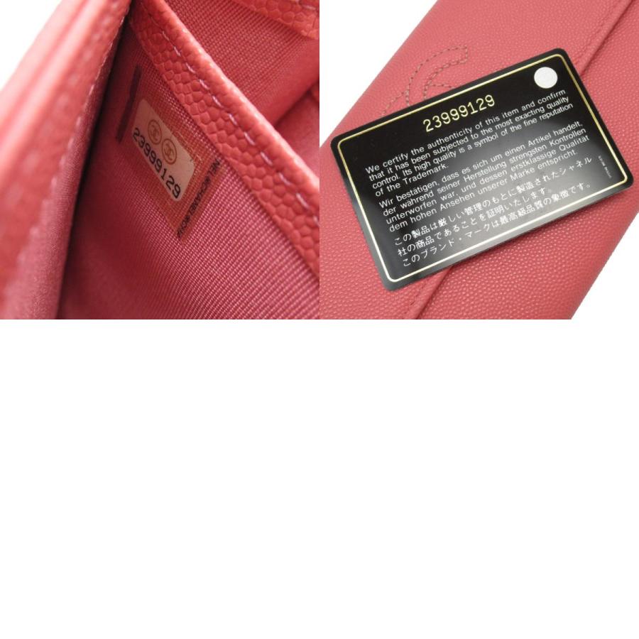 CHANEL（シャネル） 長財布 ココマーク キャビアスキンレザー ピンク