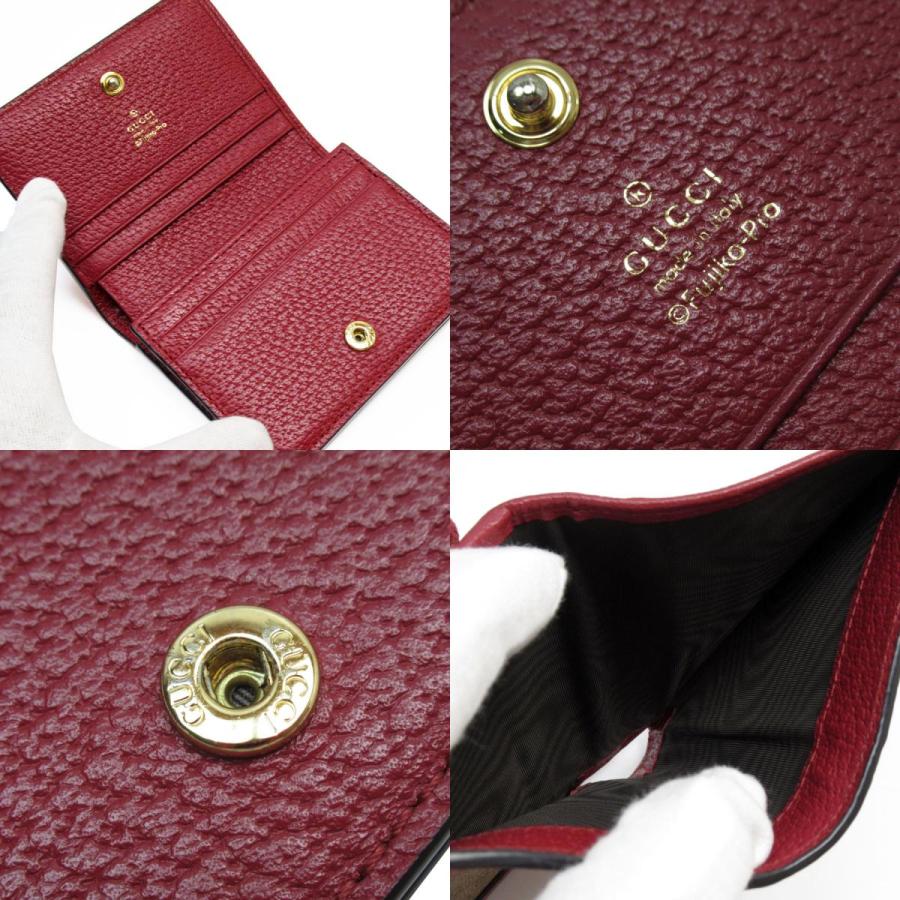 GUCCI バーガンディ ニつ折り財布 グッチ 【公式通販】