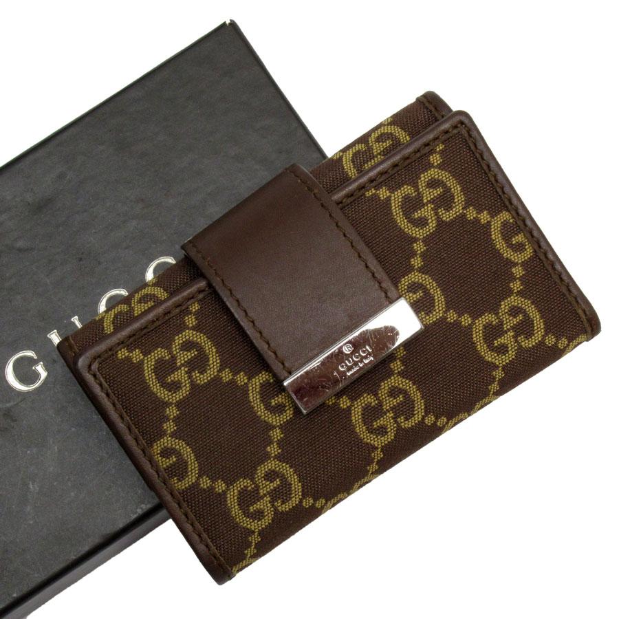 GUCCI（グッチ） キーケース GGキャンバス キャンバス/レザー ブラウン