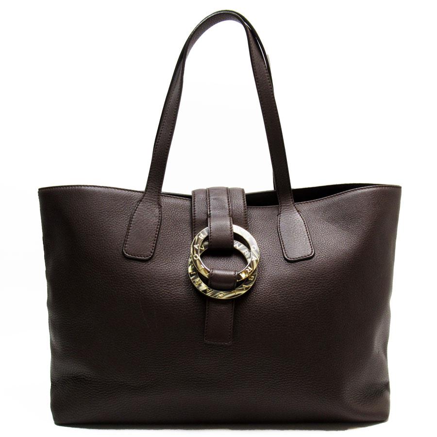 2508-77｜美品｜ブルガリ ショルダーバッグ レザー ダークブラウン BVLGARI ブルガリ ショルダーバッグ レザー ダークブラウン