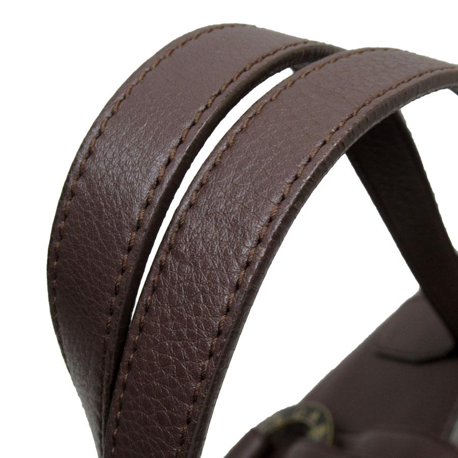 BVLGARI ブルガリ ショルダーバッグ レザー ダークブラウン