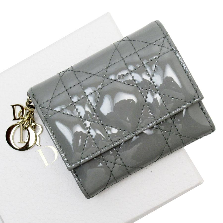 クリスチャンディオール Christian Dior 三つ折り財布 カナージュ 