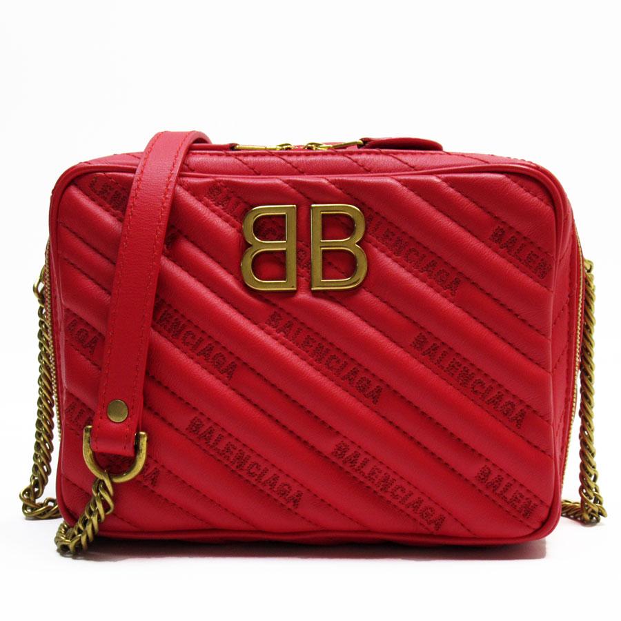 BALENCIAGA ショルダーバッグ　レッド　赤色 BALENCIAGA（バレンシアガ） ショルダーバッグ レザー レッド