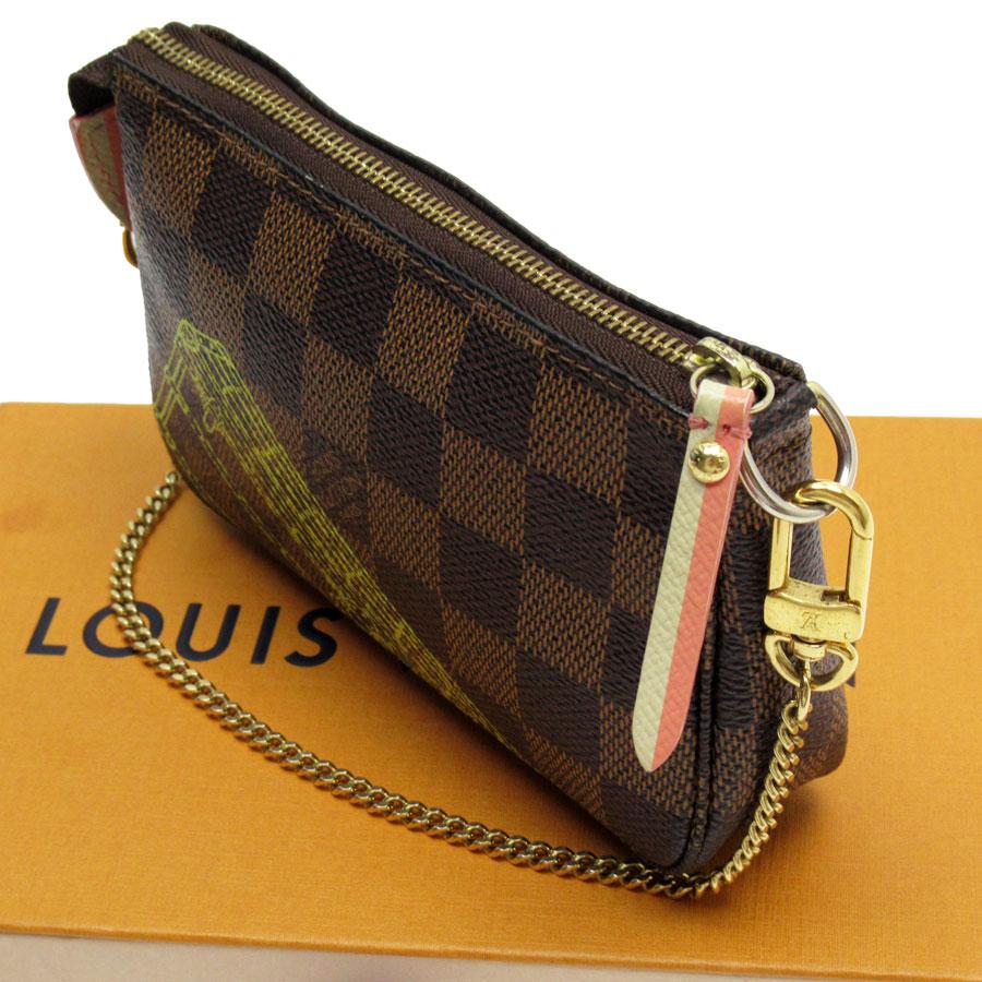 LOUIS VUITTON ダミエ　ミニ　ポシェット アクセサリーポーチ LOUIS VUITTON ルイ ヴィトン アクセサリーポーチ ダミエ ミニ
