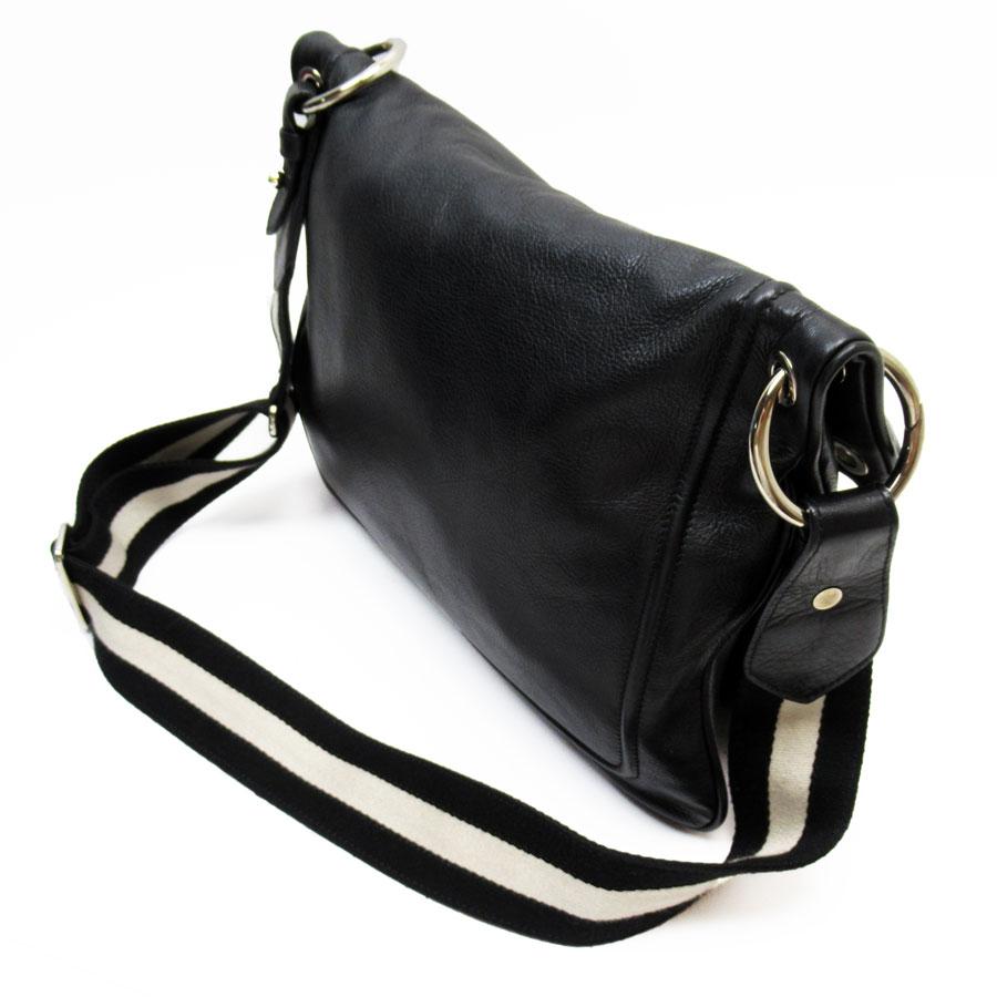Bally バリー BALLY ショルダーバッグ レザー/キャンバス ブラック 