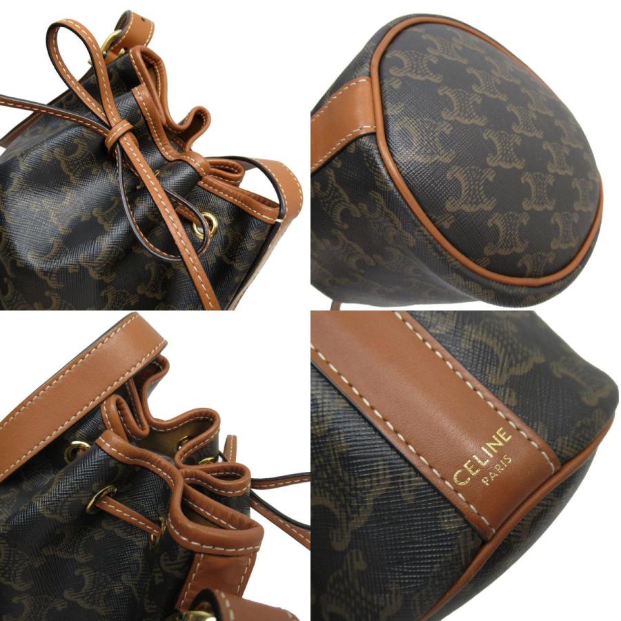 CELINE セリーヌ ショルダーバッグ PVC/レザー ブラウン : ブランド