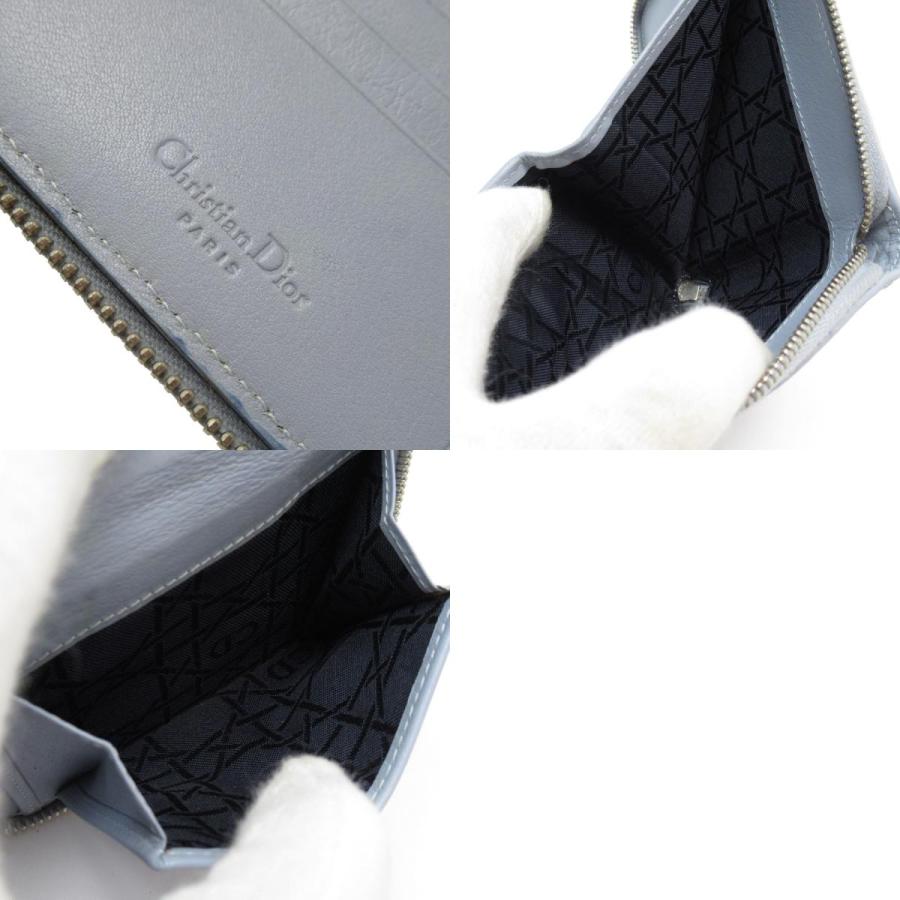 クリスチャンディオール Christian Dior 二つ折り財布 カナージュ