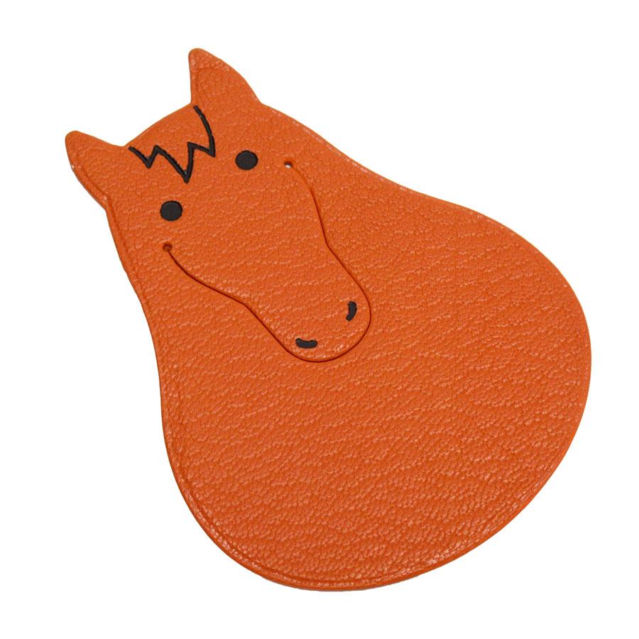 HERMES（エルメス） ブックマーク アニマルモチーフ 馬 レザー