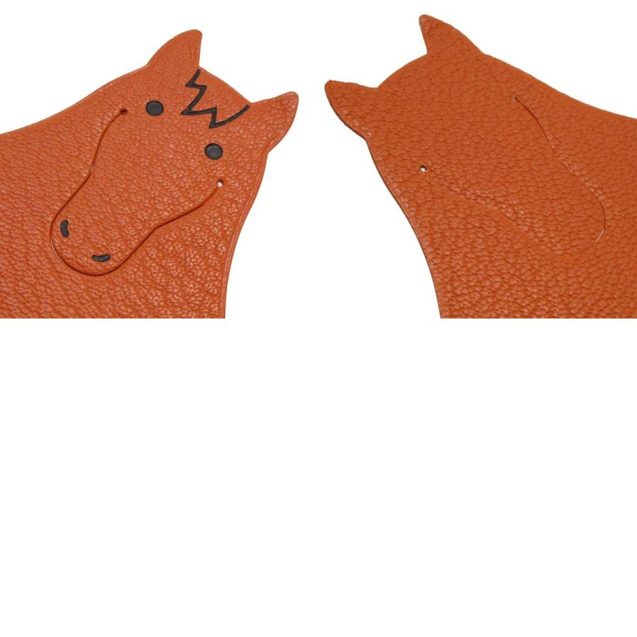 HERMES（エルメス） ブックマーク アニマルモチーフ 馬 レザー