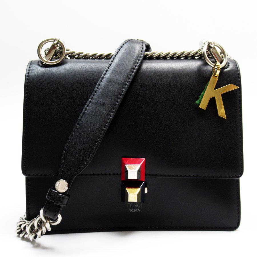 FENDI（フェンディ） ショルダーバッグ レザー ブラック : ブランド