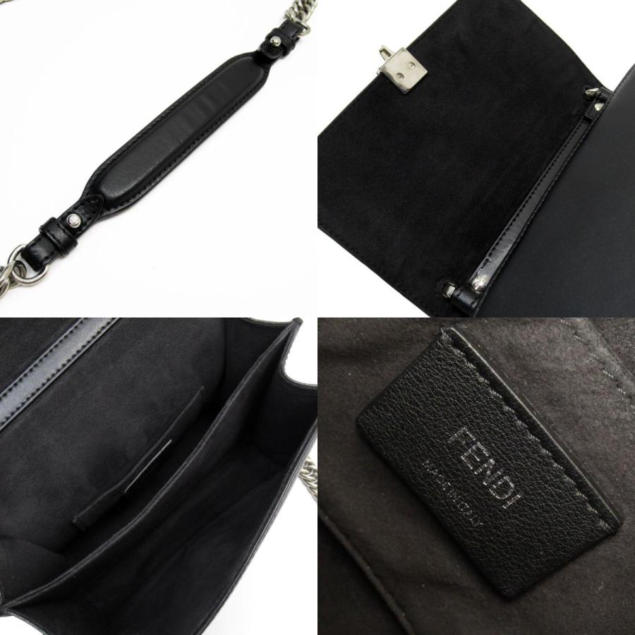 FENDI（フェンディ） ショルダーバッグ レザー ブラック : ブランド