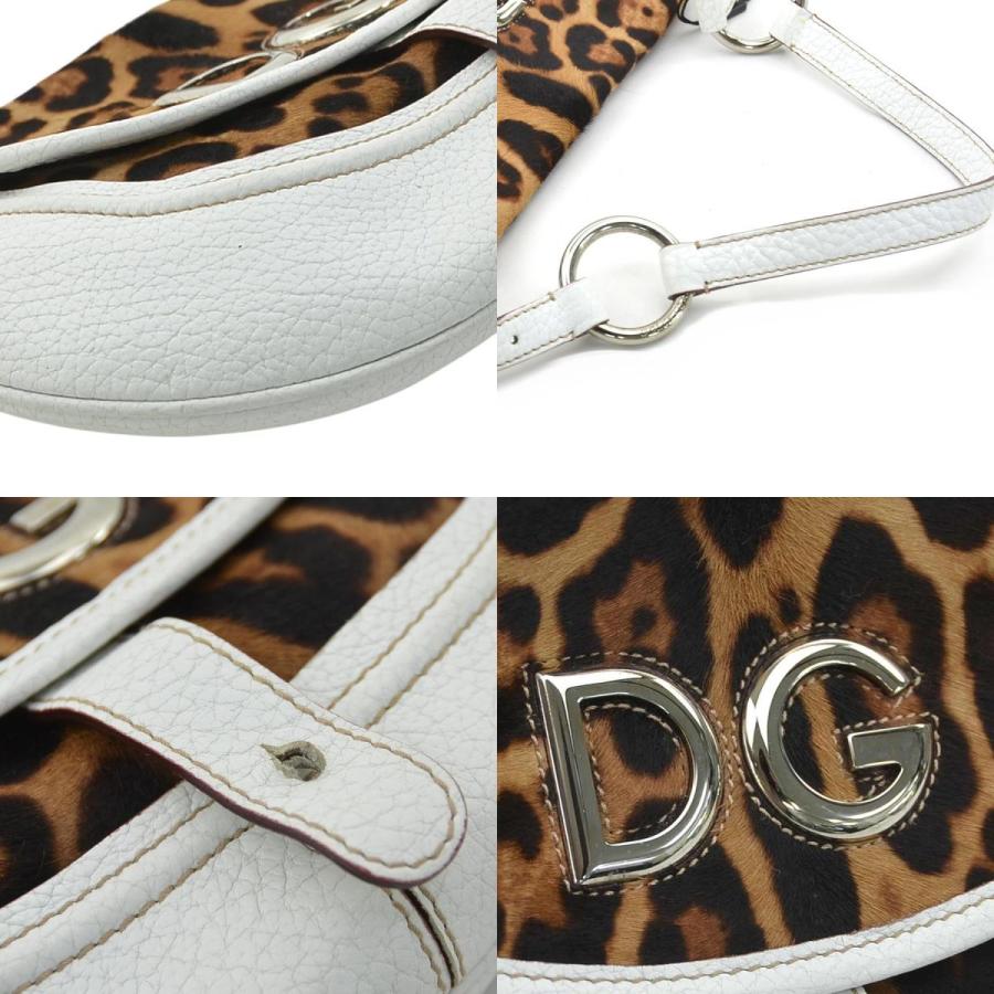 ドルチェアンドガッバーナ DOLCE&amp;GABBANA ショルダーバッグ レオパード 2WAY ショルダーバッグ ハラコ ブラウン ドルチェアンドガッバーナ DOLCE&GABBANA ショルダーバッグ レオパード
