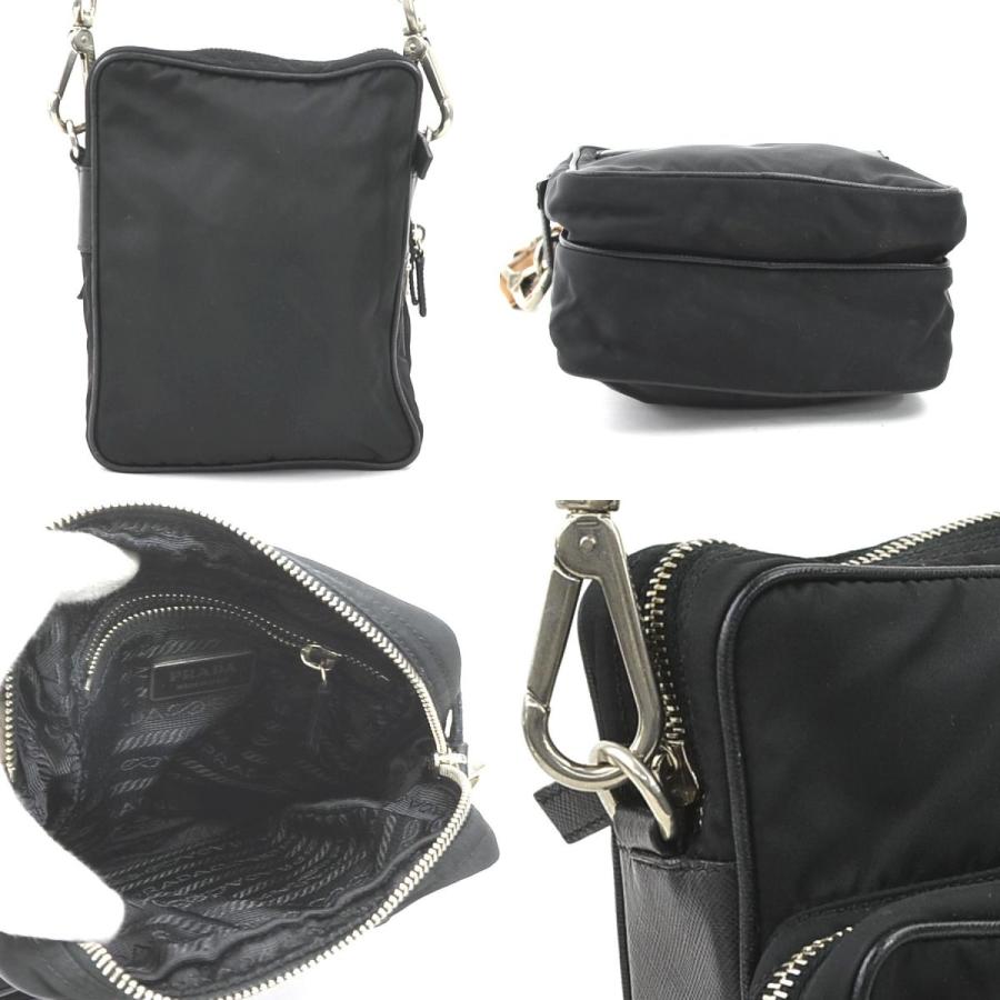 PRADA（プラダ） ショルダーバッグ ナイロン/レザー ブラック/ブラウン