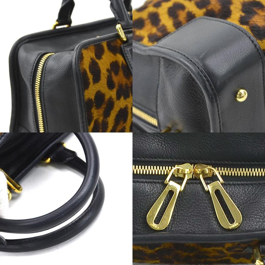 LOEWE（ロエベ） ハンドバッグ レオパード アマソナ ハラコ/レザー