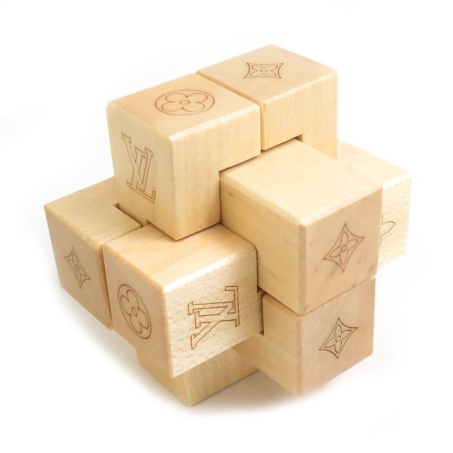 LOUIS VUITTON - ルイ ヴィトン LOUIS VUITTON  パズル ノベルティ パテキ ウッド ベージュ ユニセックス 送料無料【中古】 w1048a LOUIS VUITTON ルイ ヴィトン パズル ノベルティ パテキ ウッド