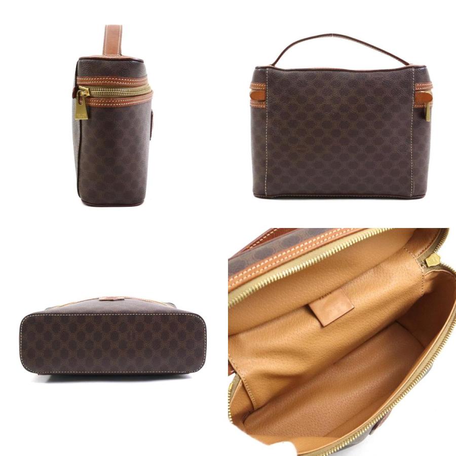CELINE（セリーヌ） ハンドバッグ マカダム PVC/レザー ブラウン