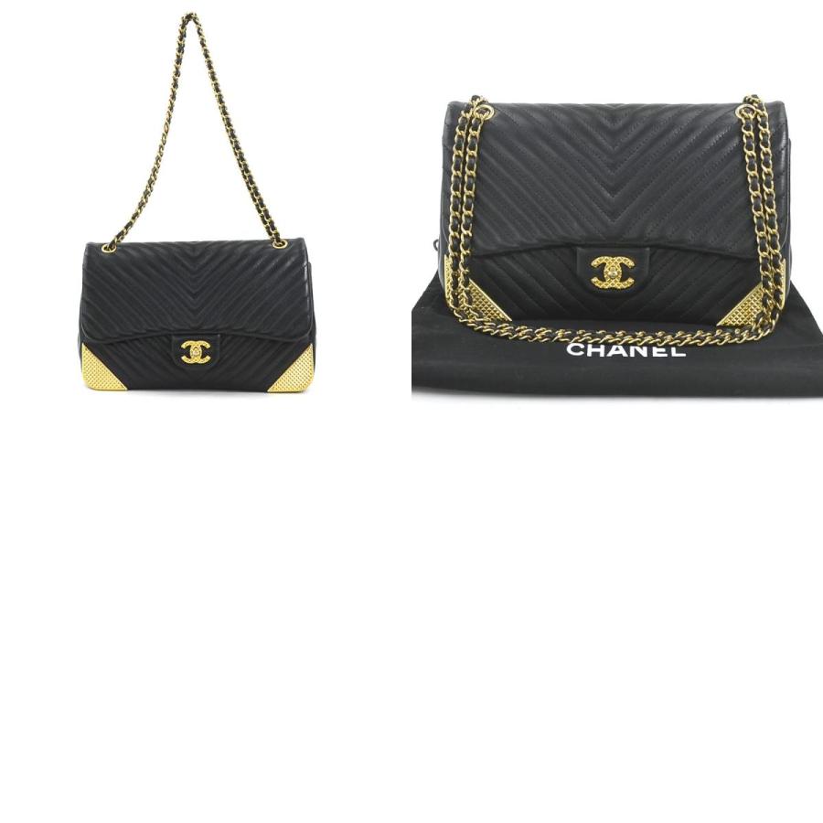 CHANEL（シャネル） ショルダーバッグ Vステッチ レザー/メタル