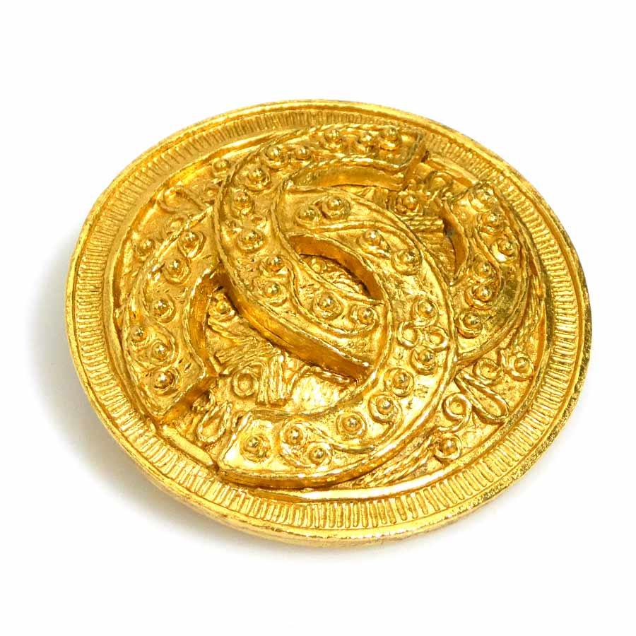 CHANEL（シャネル） ブローチ ココマーク メタル ゴールド : ブランド