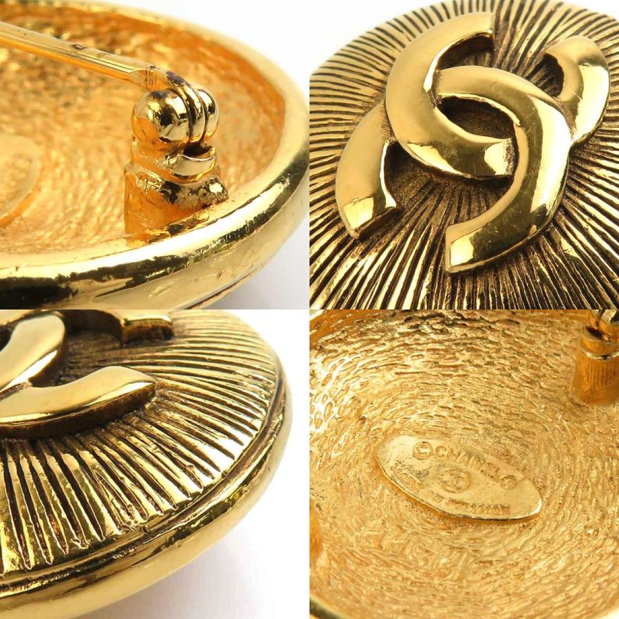 CHANEL シャネル ブローチ ココマーク メタル ゴールド : ブランド  