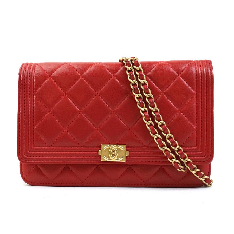 CHANEL シャネル 斜め掛けショルダーバッグ チェーンウォレット ボーイ