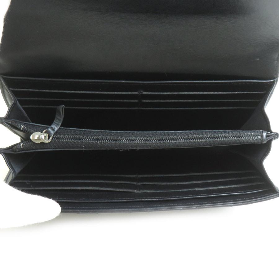 CHANEL シャネル 長財布 シンプリー CC マトラッセ レザー ブラック  