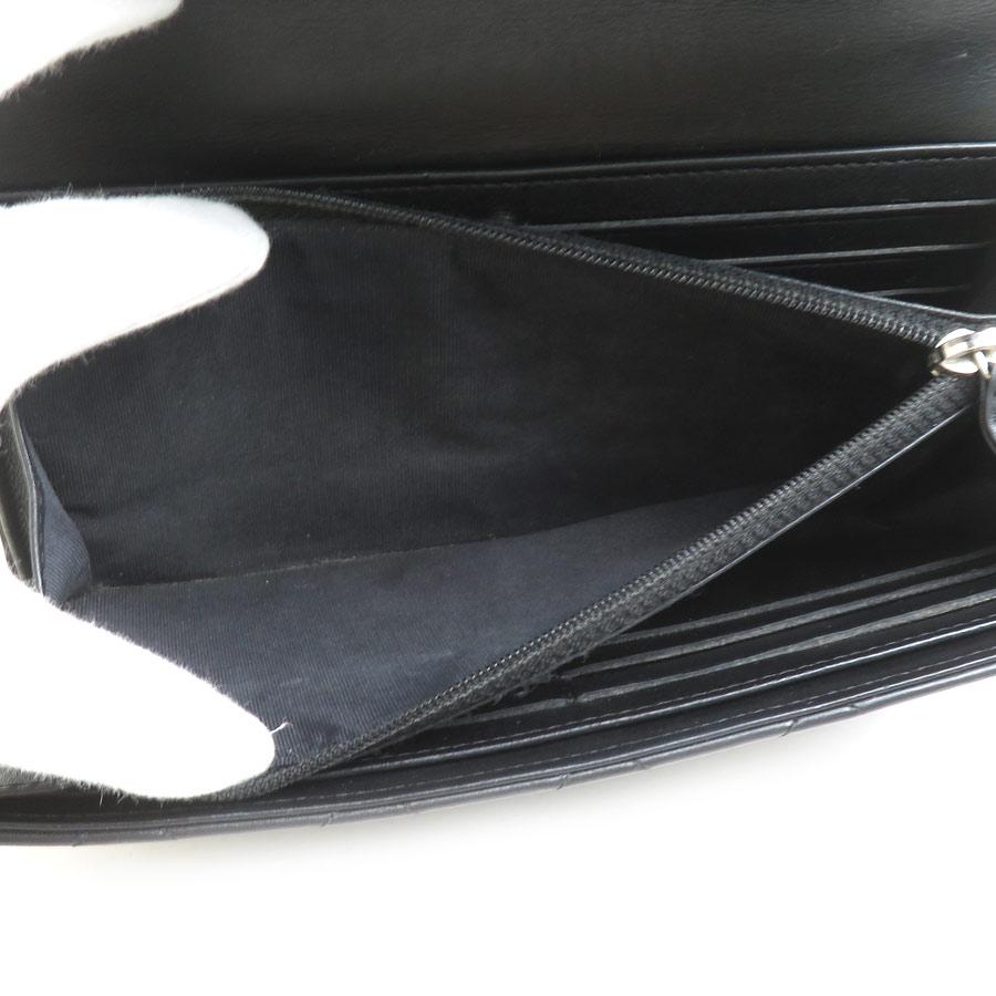 CHANEL シャネル 長財布 シンプリー CC マトラッセ レザー ブラック  