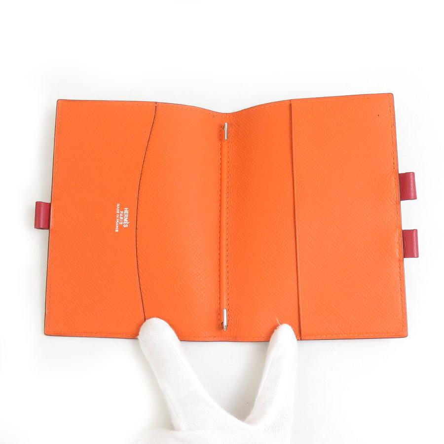 HERMES（エルメス） 手帳カバー ブックマーク セット レザー レッド