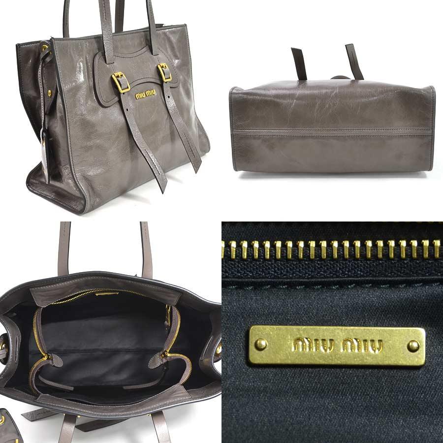 miumiu vitello shine handbag 2way 付属品全付き ミュウミュウ新作