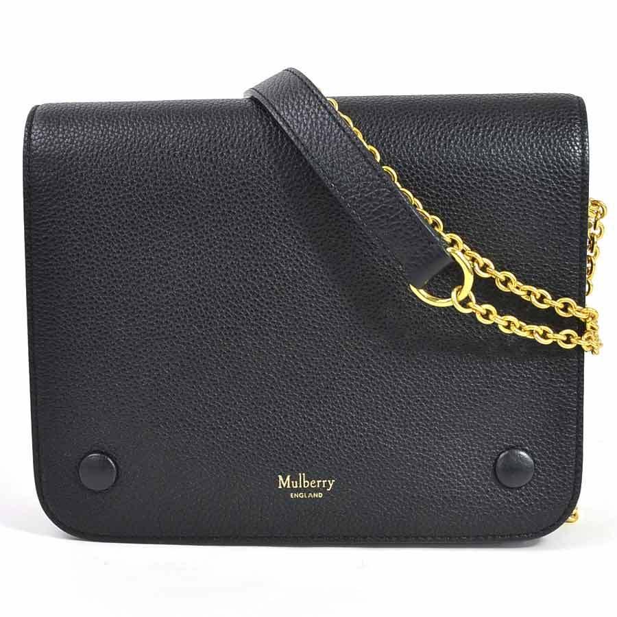 Mulberry チェーンレザーショルダーバッグ マルベリー MULBERRY チェーンショルダーバッグ 斜め掛け