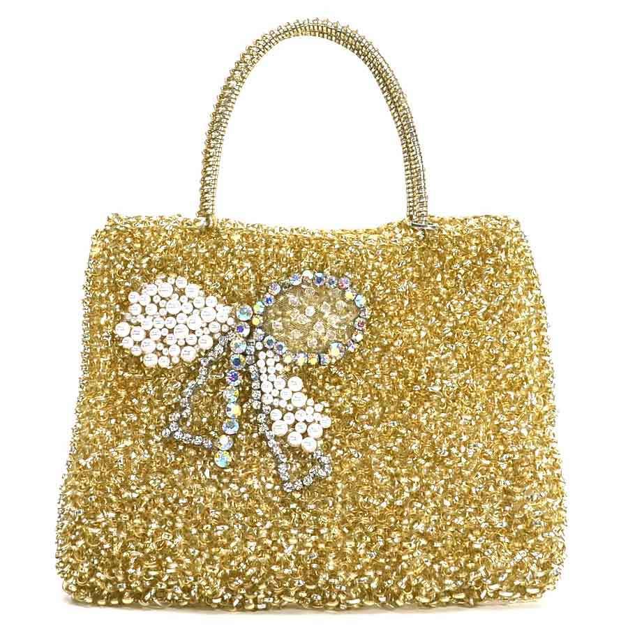 ANTEPRIMA（アンテプリマ） ハンドバッグ NASTRO PVCxフェイクパールx