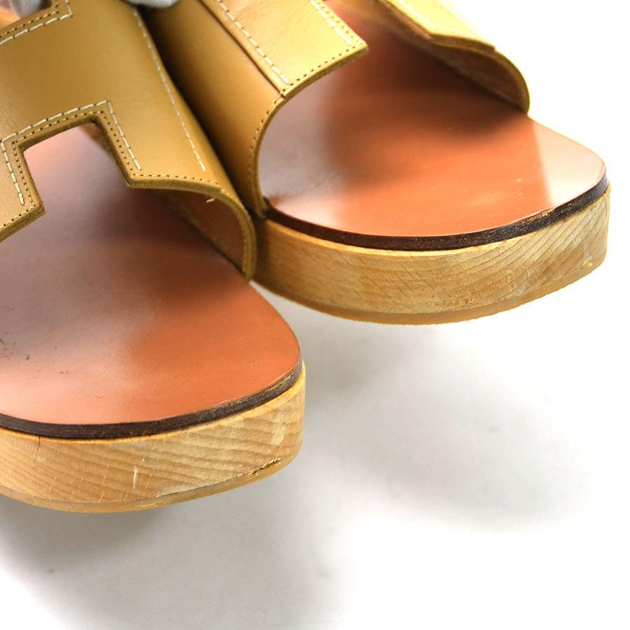 HERMÈS エルメス　ベージュ コンフォートサンダル　37 HERMÈS エルメス ベージュ コンフォートサンダル 37