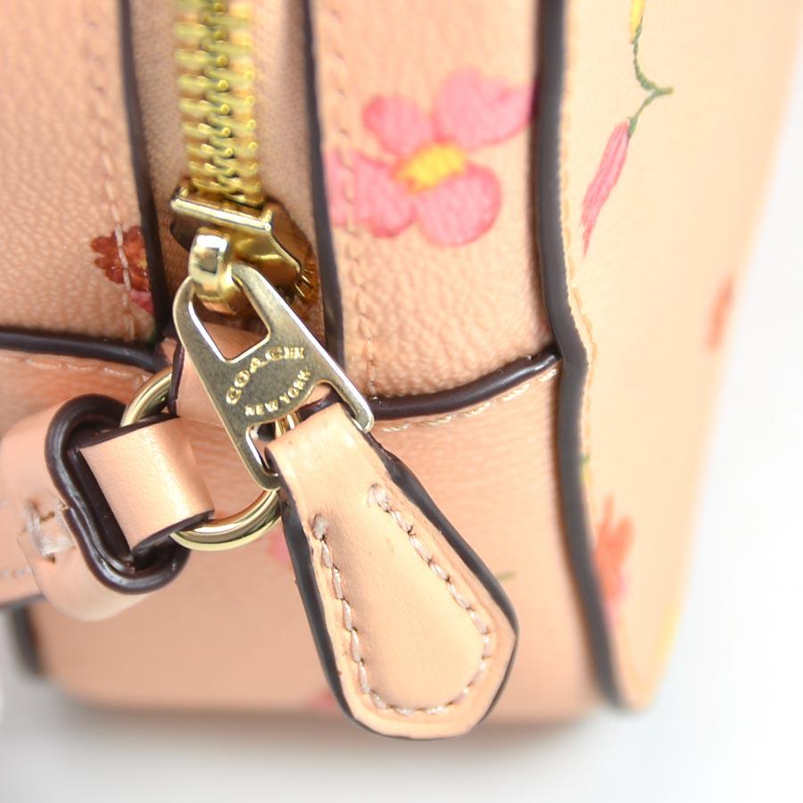 COACH（コーチ） 斜め掛けショルダーバッグ レザー サーモンピンク