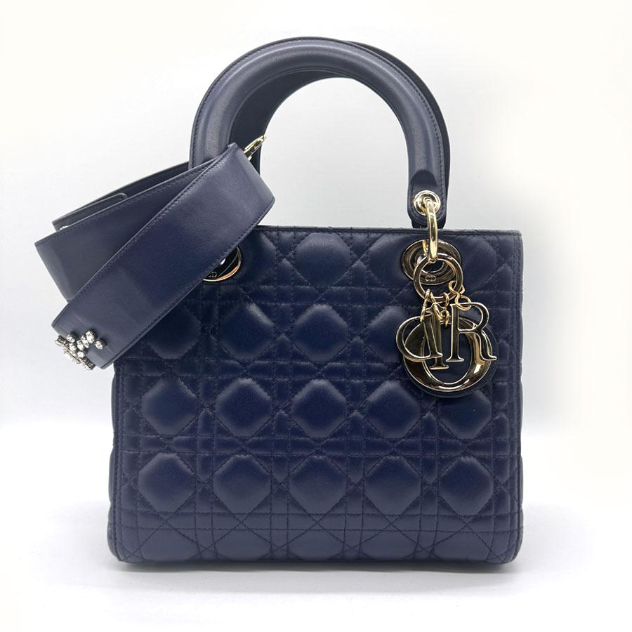 ディオール ネイビーブルー ハンドバッグ ショルダーバッグ