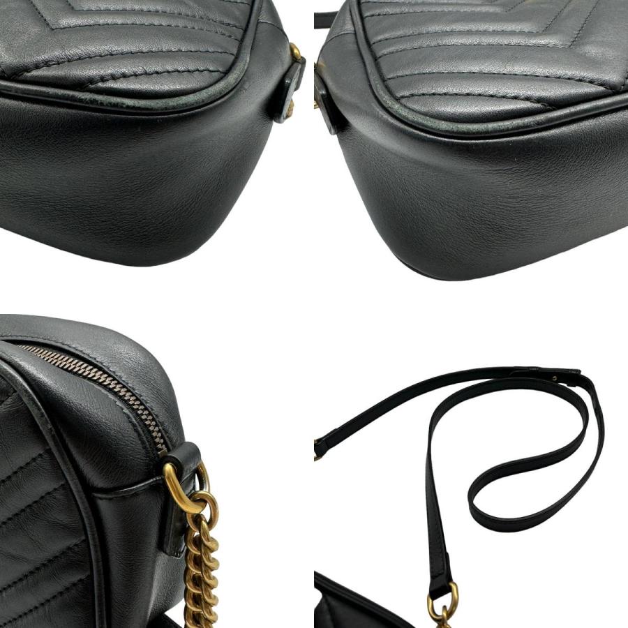 GUCCI（グッチ） 斜め掛けショルダーバッグ GGマーモント レザー