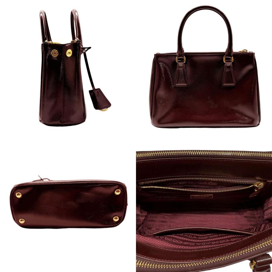 PRADA（プラダ） ハンドバッグ ショルダーバッグ パテントレザー