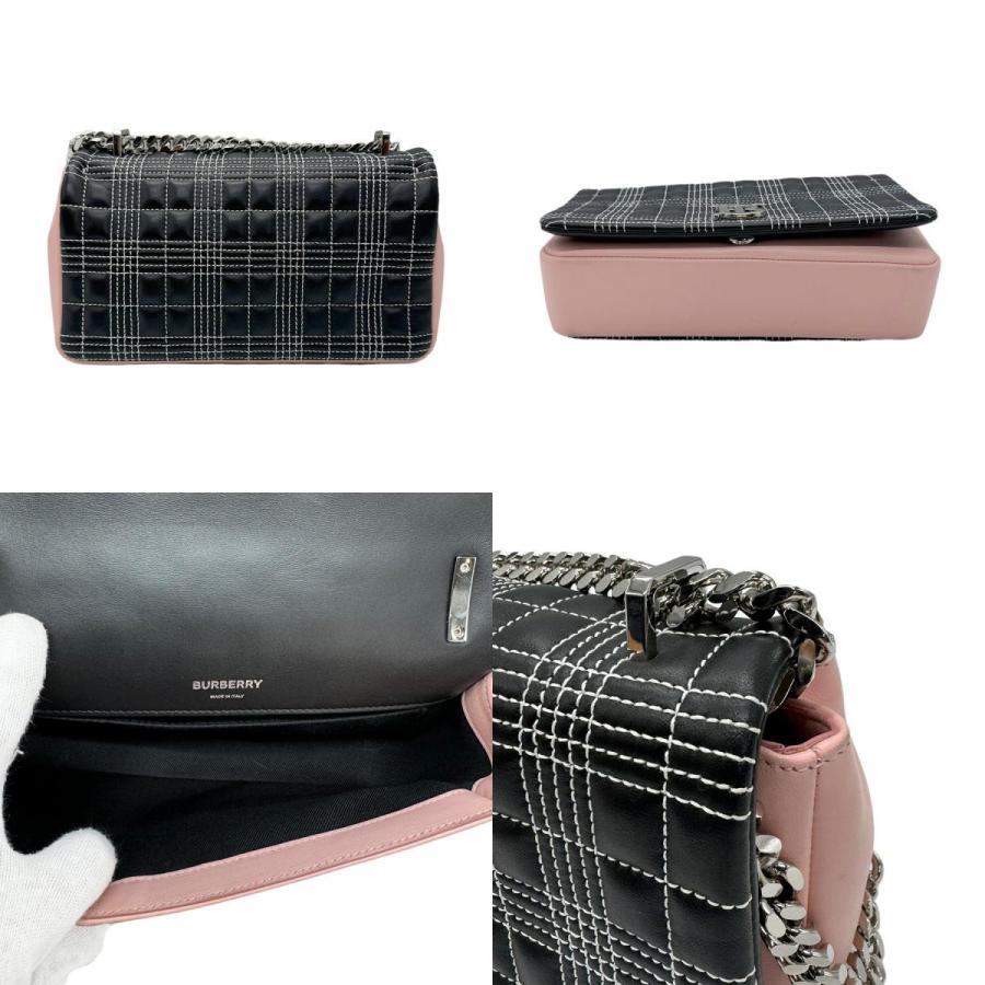 BURBERRY（バーバリー） ショルダーバッグ ブラック×ピンク : ブランド