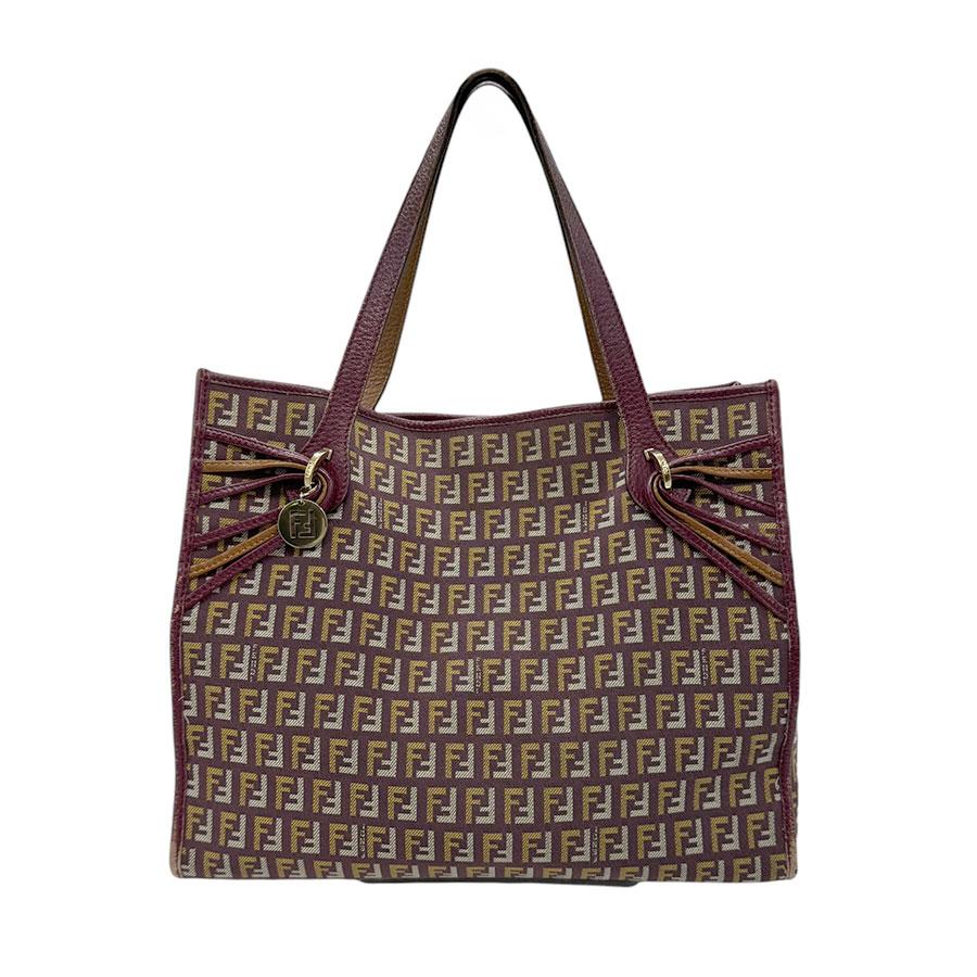フェンディ FENDI トートバッグ ハンドバッグ ズッキーノ キャンバス 