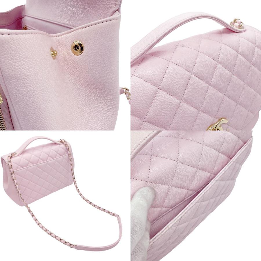 シャネル ビジネスアフィニティ トートバッグ キャビアスキン ピンクベージュ CHANEL（シャネル） ハンドバッグ ショルダーバッグ ビジネス