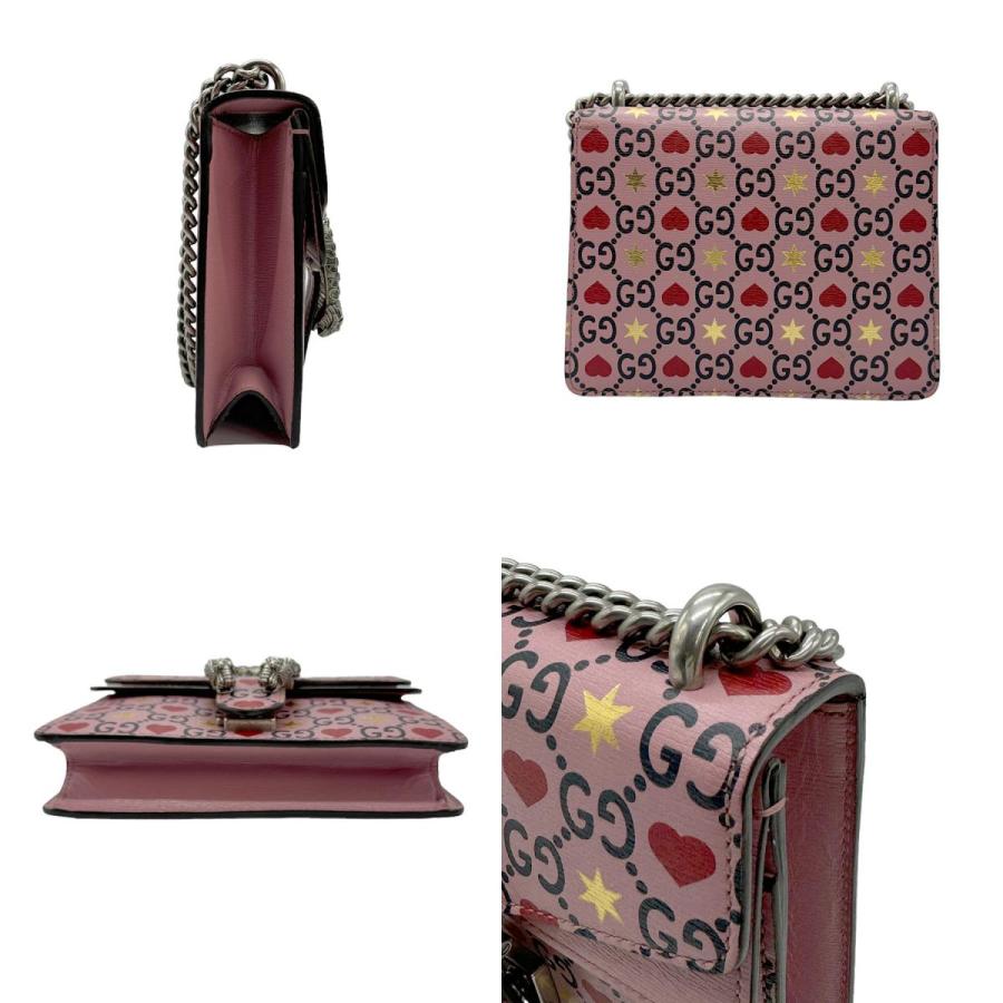 GUCCI グッチ ショルダーバッグ ディオニュソス レザー ピンク系 GUCCI グッチ ショルダーバッグ ディオニュソス レザー ピンク系