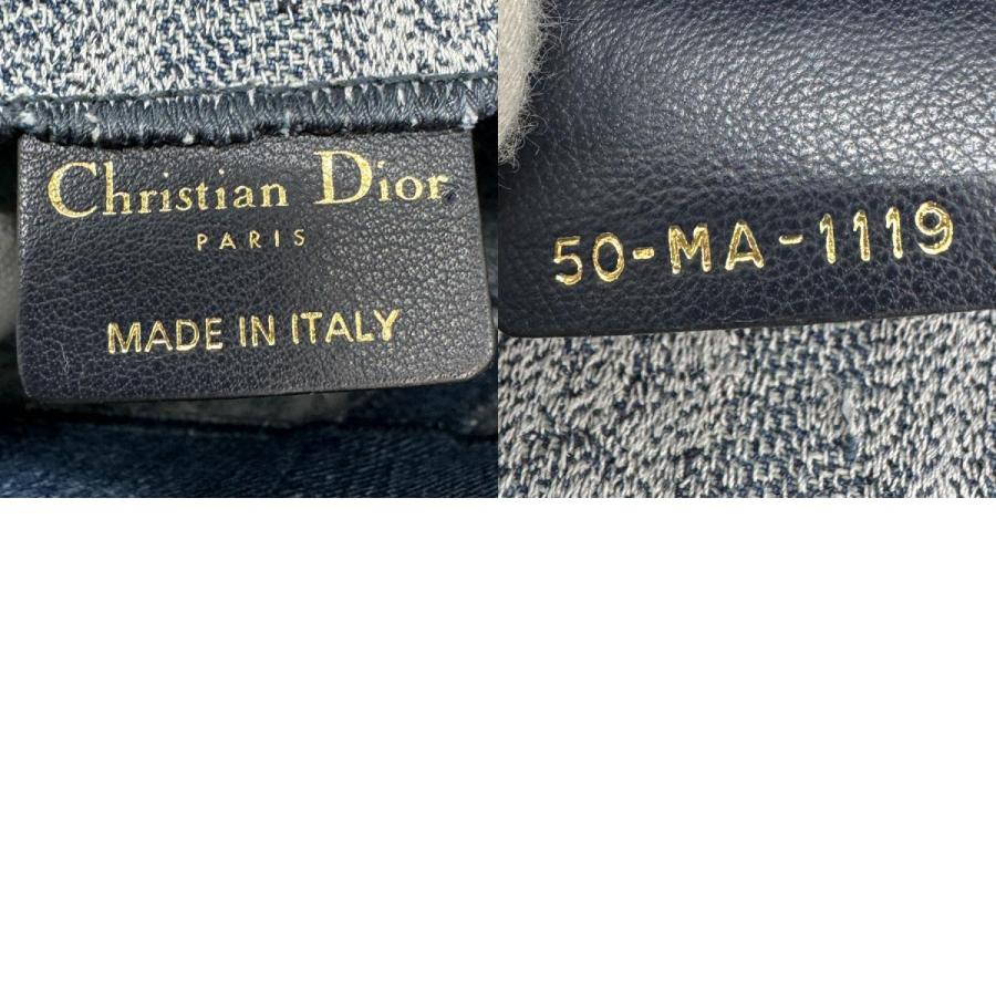 クリスチャンディオール Christian Dior ショルダーバッグ オブリーク デニム ネイビー｜brandvalue-store｜05