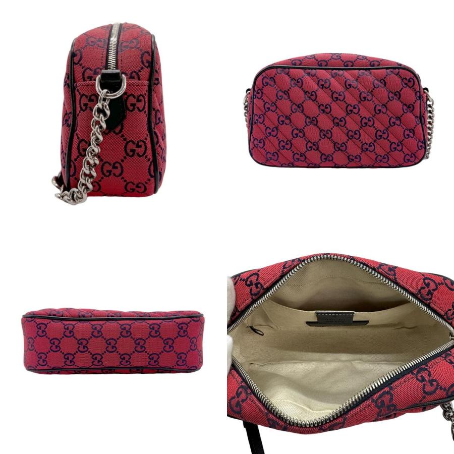 GUCCI（グッチ） ショルダーバッグ GGキャンバス レッド : ブランド