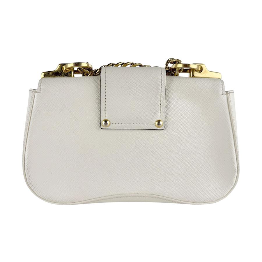 【未使用】正規PRADA⭐️ レザー ミニショルダー ホワイト PRADA（プラダ） ショルダーバッグ レザー ホワイト : ブランド