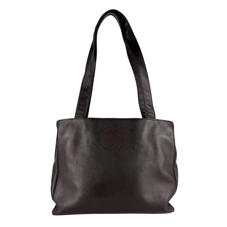 CHANEL（シャネル） ショルダーバッグ レザー ブラウン : ブランド